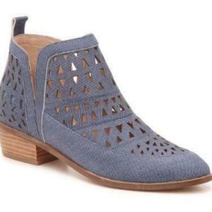 Anthropologie Blue Ankle Boots
